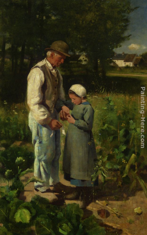 In the Fields painting - Edward Stott In the Fields art painting
